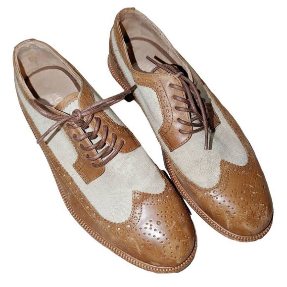 Polo Ralph Lauren Other - Polo Ralph Lauren Mens Torringtons 120 Oxford Dress Shoes Beige Leather 10.5D